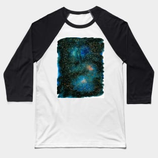 Watercolour Nebula Baseball T-Shirt